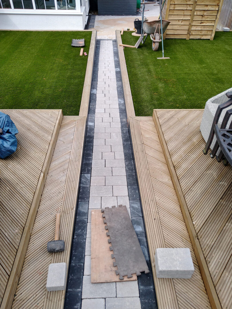 Cobble Path And Decking