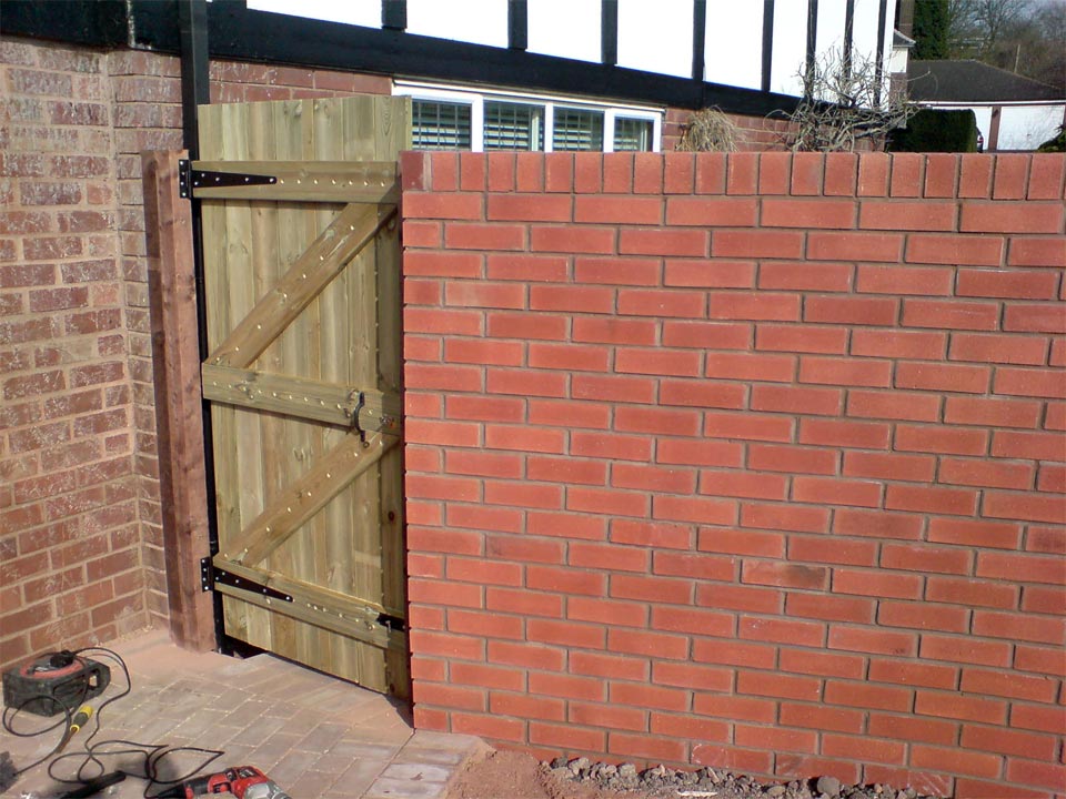 Brick Wall And Gate