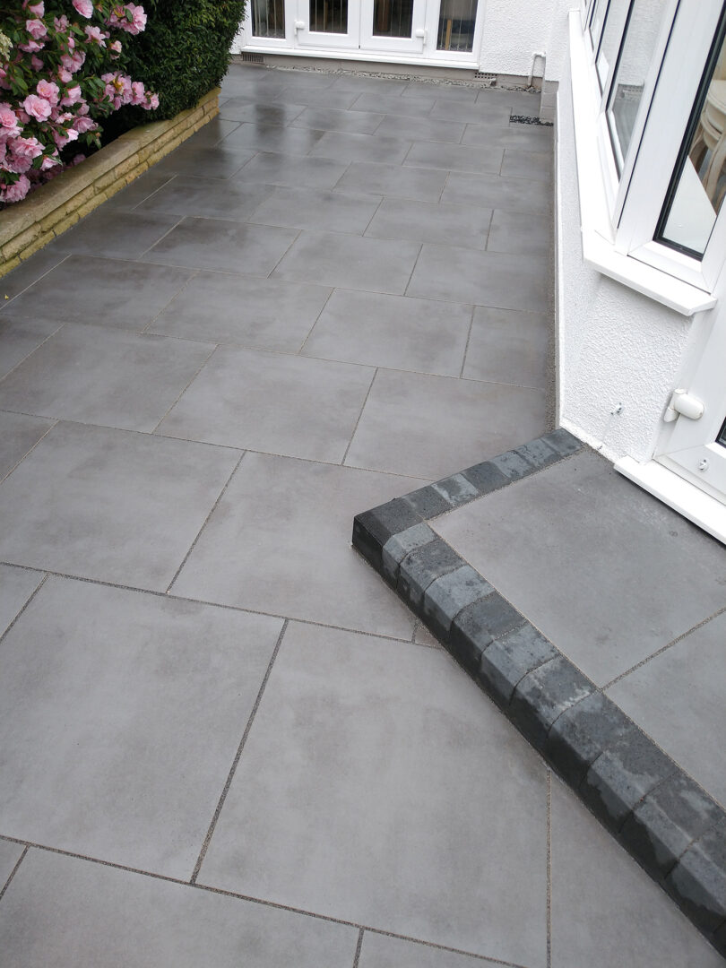 Porcelain Paving With Step